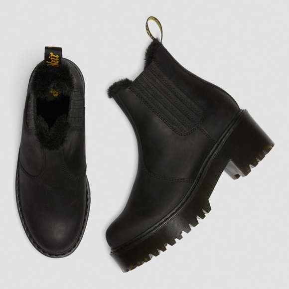 Dr. Martens Women's Rometty FL Quad Platform Chelsea Black Moldova RARE!!! - Picture 3 of 13